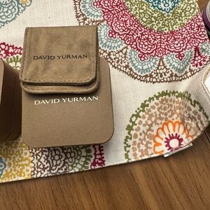 David Yurman Tan Jewelry Pouch